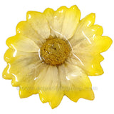 Chrysanthemum Daisy Mum Flower Jewelry pendant (Yellow)