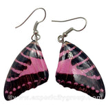 Real Butterfly Wings Jewelry Earring - Graphium (Pink)