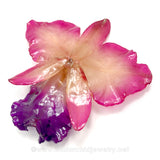 Cattleya Sakura "JUMBO" 5-6 inches Orchid Jewelry Pendant (Pink)