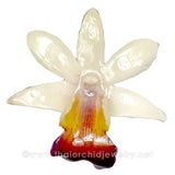 Dendrobium FORMOSUM Orchid PENDANT for DIY jewelry - WHITE