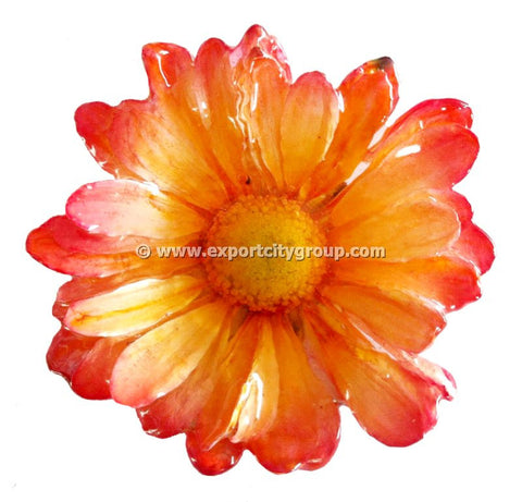 Chrysanthemum Daisy Mum Flower Jewelry pendant (Orange)