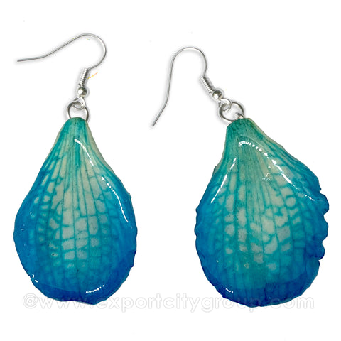 Mokara Orchid Jewelry PETAL Earring (Blue)