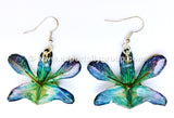 Mini "Dendrobium" Lucy Orchid Earring (Blue)