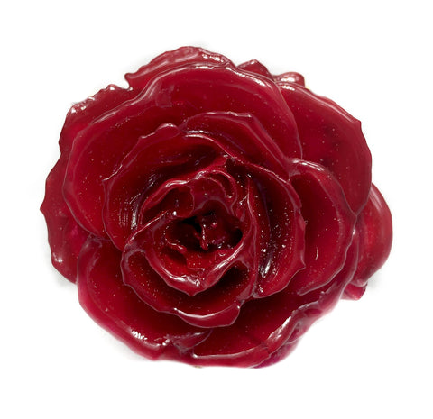 RED TEA ROSE Real Flower Jewelry 3D ROSE in RESIN PENDANT or LOOSE PIECE