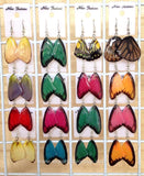 Real Butterfly Wings Jewelry Earring - WG02 Dyed Yellow