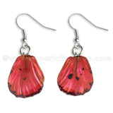 Real Butterfly Wings Jewelry Earring - WG03 Dyed Red
