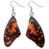 Real Butterfly Wings Jewelry Earring - WG01 Dyed Orange