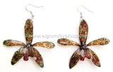 Tiger CAT Tiger Orchid Jewelry Earring (Brown)