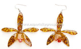 Tiger CAT Tiger Orchid Jewelry Earring (Yellow)