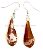 Tiger CAT Tiger Orchid Jewelry Petal Earring "S" (Brown)