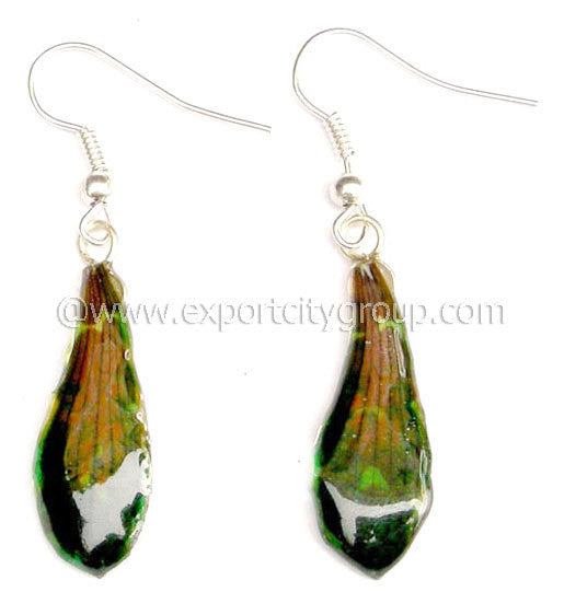 Tiger CAT Tiger Orchid Jewelry Petal Earring "S" (Green)