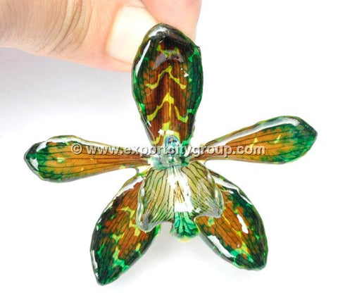 Tiger CAT Tiger Orchid Jewelry Pendant (Green)