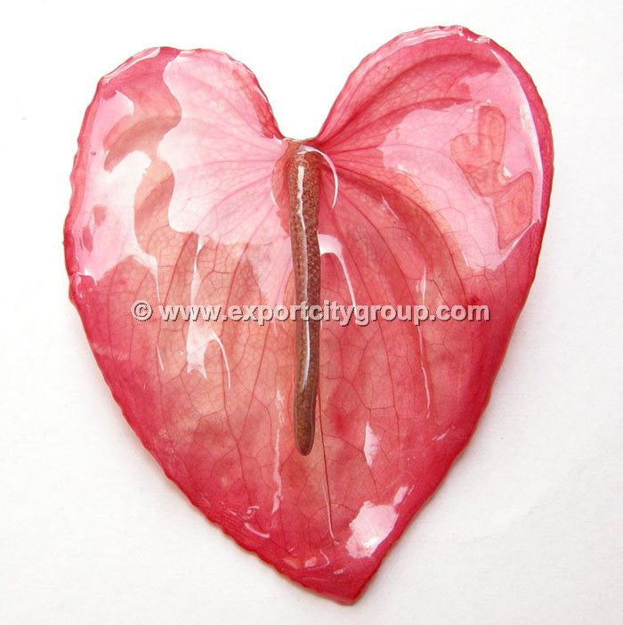 Anthurium Flower Jewelry 2-in-1 pendant/brooch (Red)