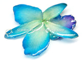 Cattleya QUEEN Medium Orchid Jewelry Pendant (Green Yellow)