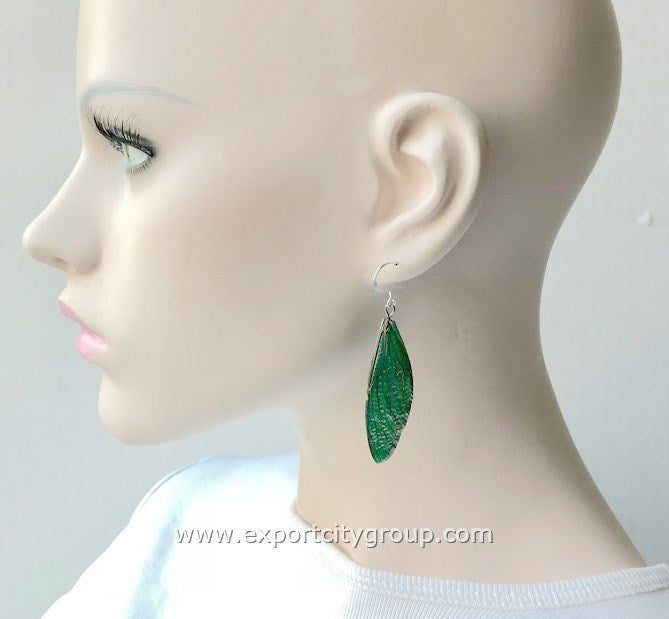 Real Cicadas Insect Wings Earring (Clear)