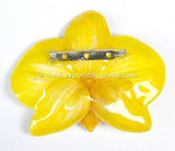 Diamond "Dendrobium" Orchid Jewelry pendant (Light Green)