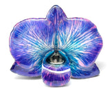 Diamond "Dendrobium" Orchid Jewelry pendant (Blue Marble)