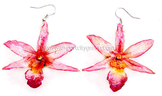 Draconis "Dendrobium" Orchid Earring (Pink)
