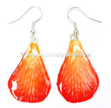 Lucy "Dendrobium" Orchid Petal Earring (Orange)