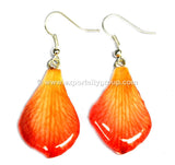 Lucy "Dendrobium" Orchid Petal Earring (Orange)