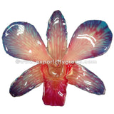 Lucy "Dendrobium" Orchid Pendant (Red / Blue)