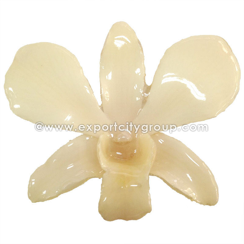 Lucy "Dendrobium" Orchid Petal Earring (White)