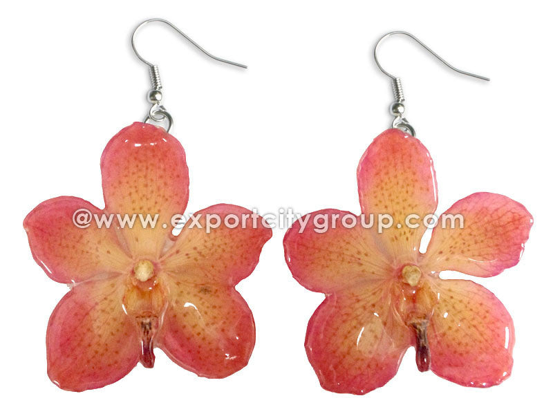 Mokara Orchid Jewelry Earring (Pink)