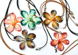 Mokara Orchid Jewelry Pendant (Purple Yellow)