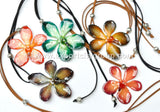 Mokara Orchid Jewelry Pendant (Navy)