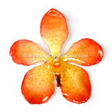 Mokara Orchid Jewelry Pendant (Yellow Orange)