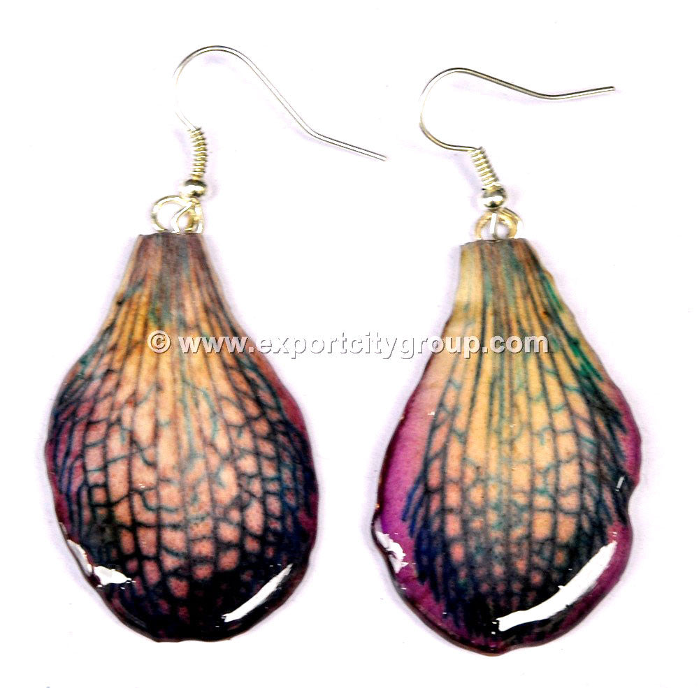 Mokara Orchid Jewelry PETAL Earring (Purple)