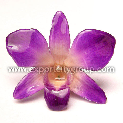 Sonia "Dendrobium" Orchid Pendant (Purple Natural)