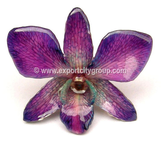 Sonia "Dendrobium" Orchid Pendant (Purple)