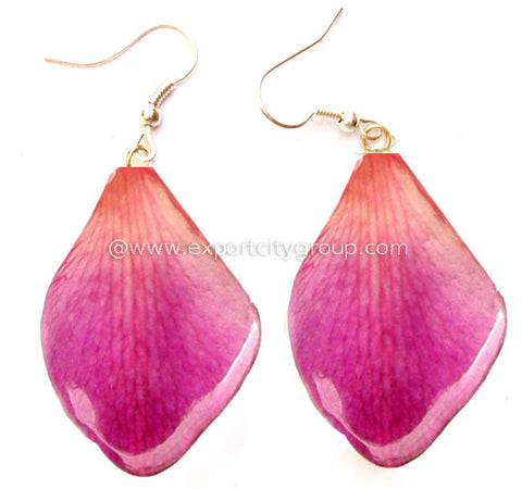 Sonia "Dendrobium" Orchid Petal Earring (Pink)