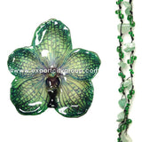 DIY Stone Beads Necklace - Green Aventurine (Exclude Flower)