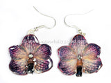 Vanda CANDY Orchid Jewelry Earring (Dark Purple)