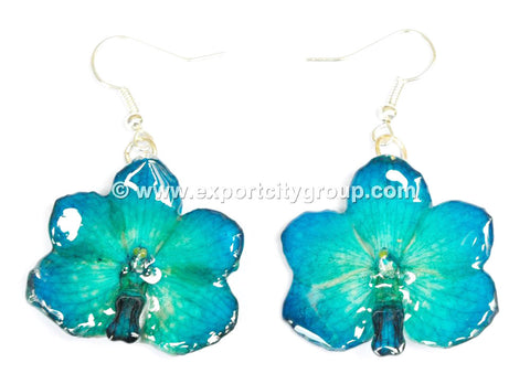 Vanda CANDY Orchid Jewelry Earring (Blue)