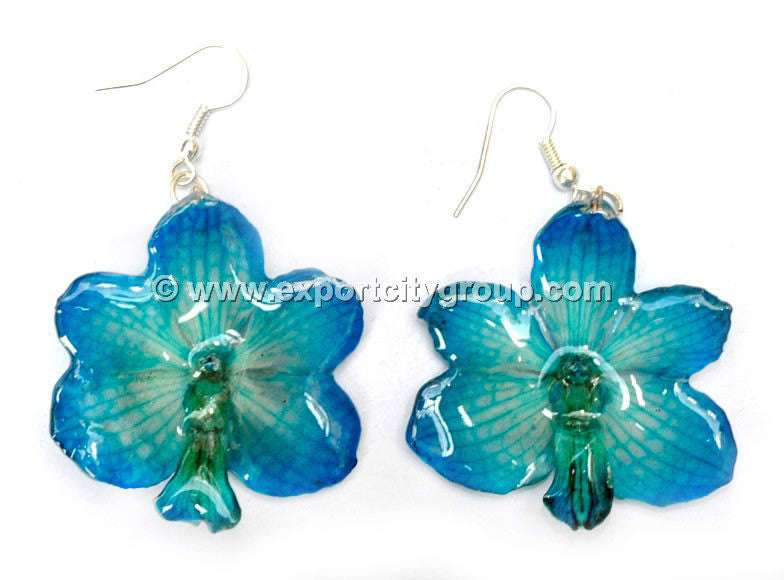 Vanda CANDY Orchid Jewelry Earring (Blue Turquoise)