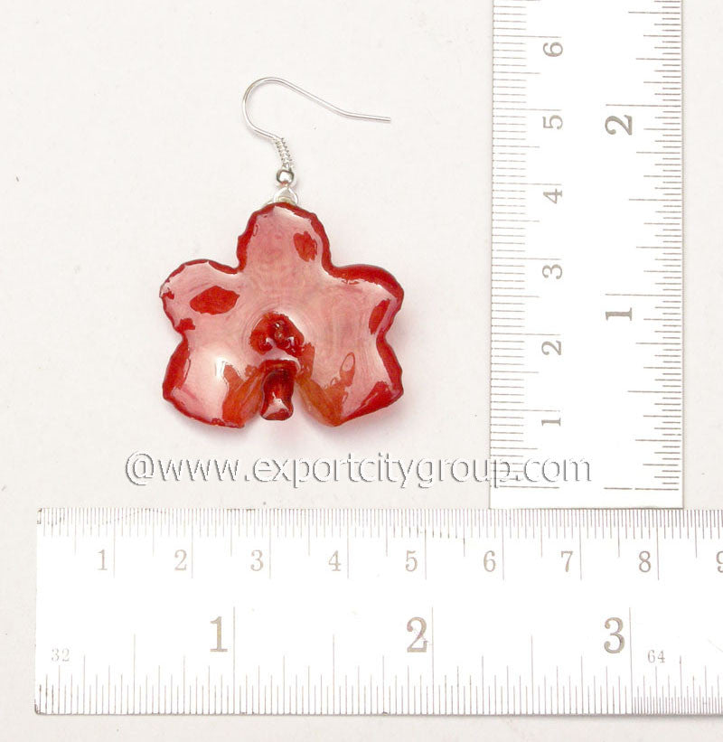 Vanda CANDY Orchid Jewelry Earring (Red 2 Tone)