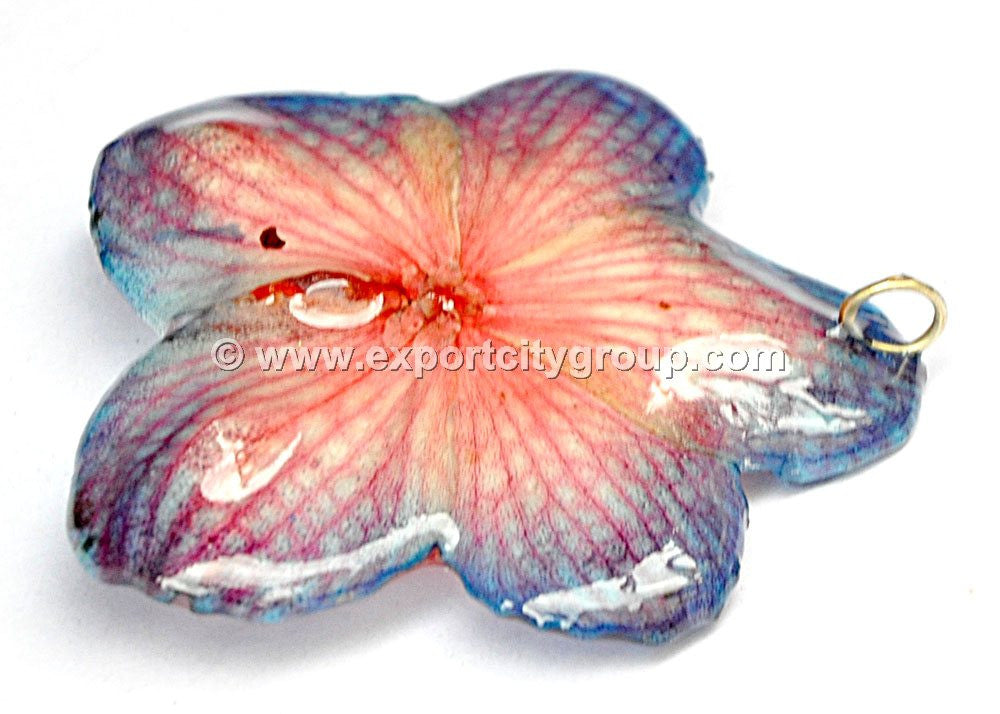 Vanda Orchid Jewelry Pendant (Red/Blue)