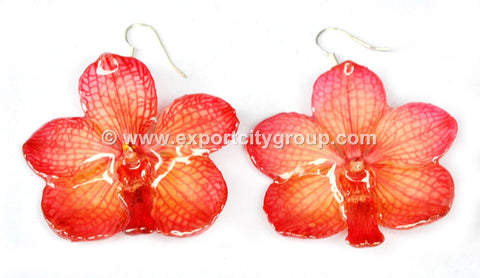 Vanda Orchid Jewelry Earring (Pink)